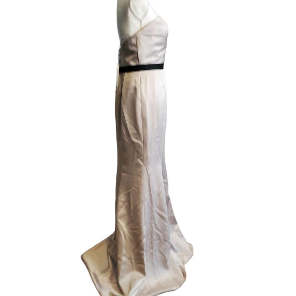 NEW Badgley Mischka Belted Waist Formal Dress - Picture 6 of 11
